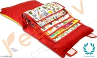 Alluring Pillows & Pillow Covers - Free Size LXWXH (20X 4X 13)cm, Red, Inside Velvet, Pillow, Pack Of :1